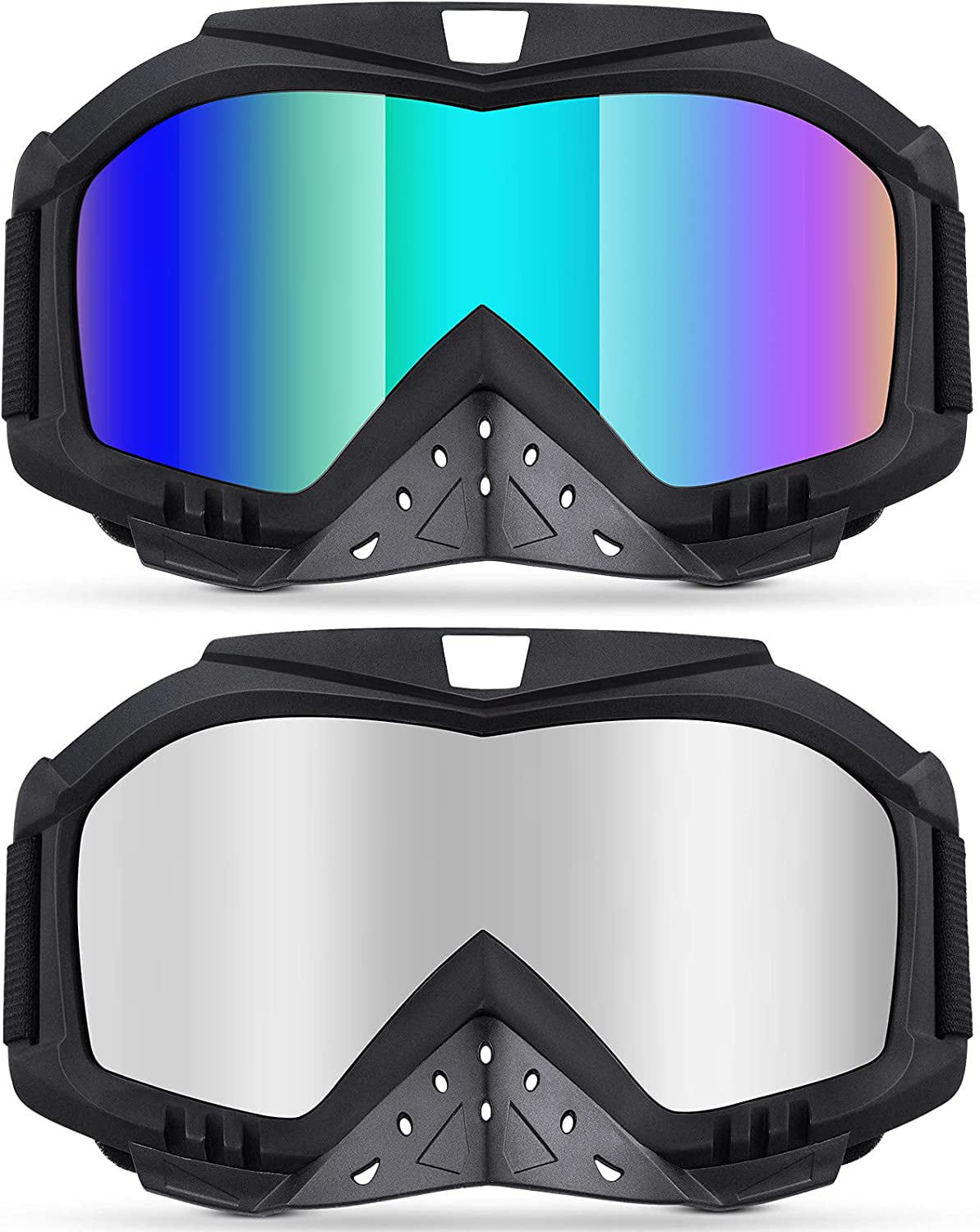 Motocycle ATV Goggles Anti scratching Motocross OTG Goggles Youth Dirtbike Goggles Ridding Off Road Protective Goggles 