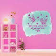 thumbnail image 3 of All You Have To Do Is Fly Empowering Positive Quote Watercolor Design Wall Art Sticker Designs Vinyl Stickers For Home House Walls Rooms Windows Bedroom Decoration Size (12x12 inch), 3 of 3
