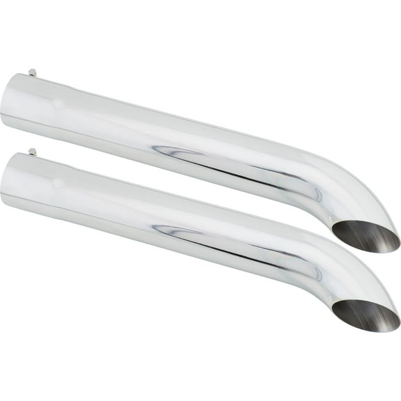 Slip-Over Kickout Extension Pipes, Chrome, 3-1/2 x 26 Inch