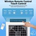 thumbnail image 2 of Evaporative Air Cooler, 3000CFM Swamp Cooler with Remote Control and 12H Timer, 4 Ice Packs, 3 Modes & Wind Speeds for Versatile Outdoor and Indoor Use, 10.3 Gallon, 2 of 7
