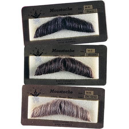 Human Hair Gentlemans Moustache Mustache Facial Hair Costume Accessory