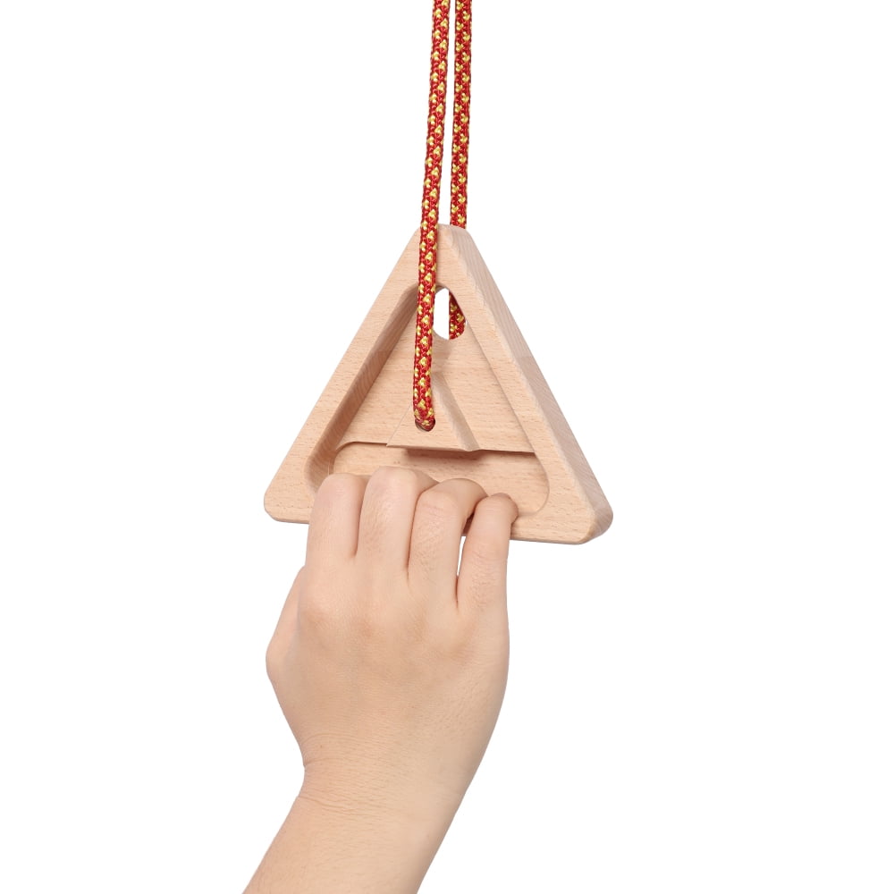 Rock Climbing Fingerboard Set - 2 Triangle Training Boards with Heavy-Duty Rope Attachment