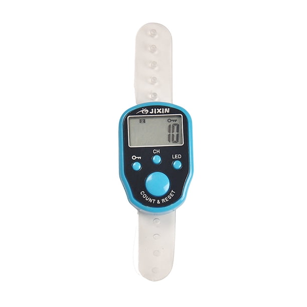 Injueey Contador de dedos digital electrónico LCD Características fáciles de colorear. Puede contar 5 diferentes Electrodomésticos Cielo azul