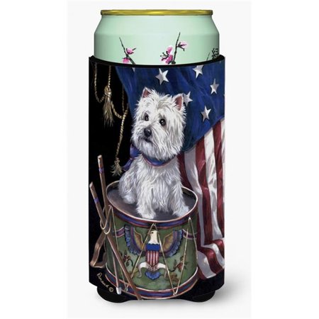 

Westie Little Drummer Boy USA Tall Boy Hugger