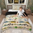 thumbnail image 4 of Erosebridal Colorful Fish Twin Comforter Sets, Vintage Fishing Theme Bedding Set, Black Reversible, 1 Comforter and 1 Pillowcase, 4 of 6