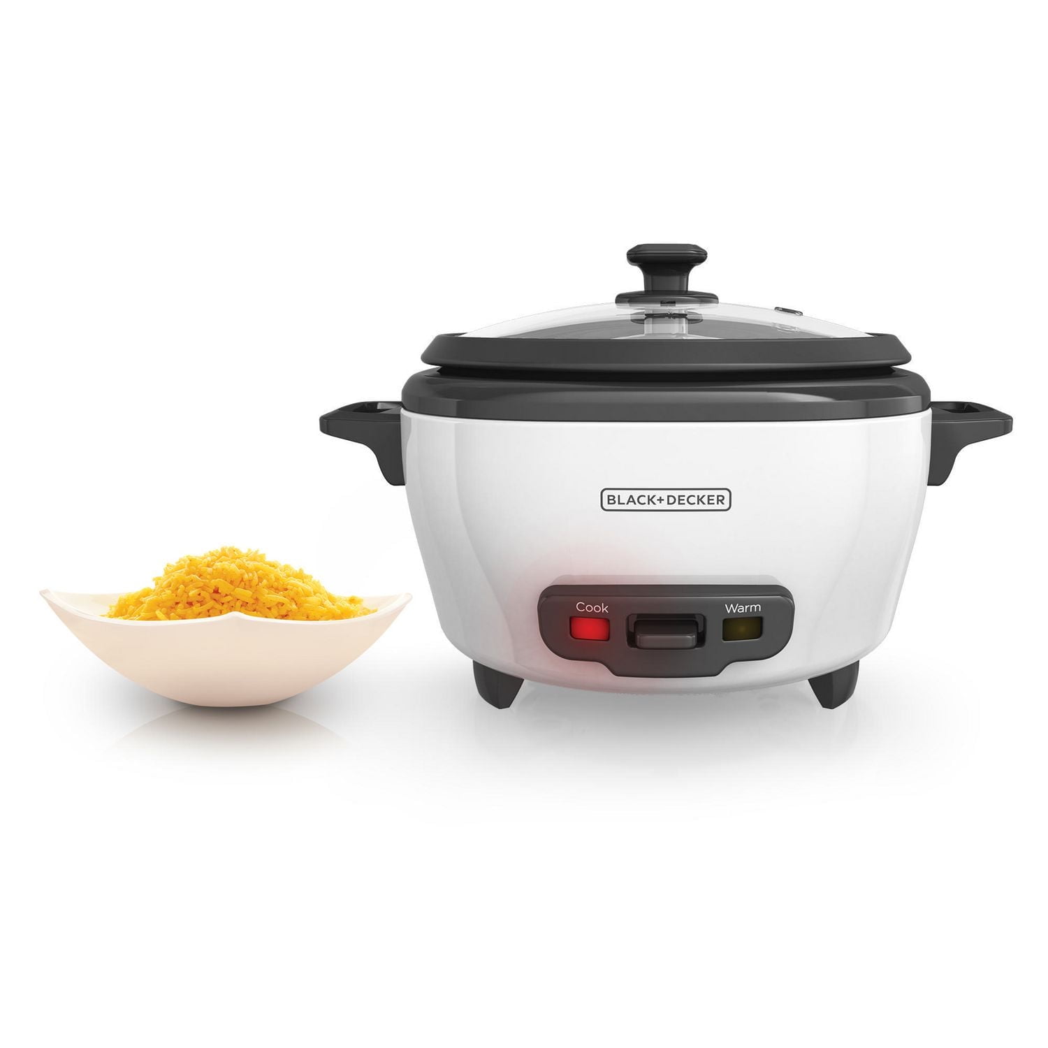 Black & Decker 6-Cup Rice Cooker, Removable Nonstick Bowl