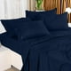 thumbnail image 3 of Juego de sábanas Utopia Bedding King de microfibra cepillada, color azul marino, 3 of 7