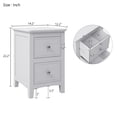 thumbnail image 6 of White Solid Wood Full Bedroom Set with Bed, 2 Nightstands, Dresser & Chest - Complete Furniture Suite for Timeless Design & Storage Solutions, 6 of 9