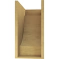 thumbnail image 4 of 11"W x 22"D x 22"H Classic Alpine Rough Cedar Woodgrain TimberThane Corbel, Primed Tan, 4 of 6