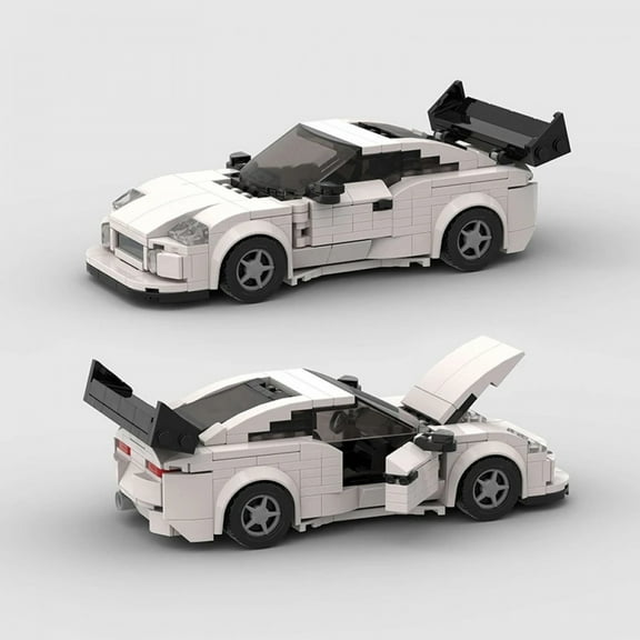 City Vehicle Speed Champions Sport Car Rally MOC Fast & Furious1 MK4 Supra Building Blocks Supercar Racing Road Toys Kids Gift