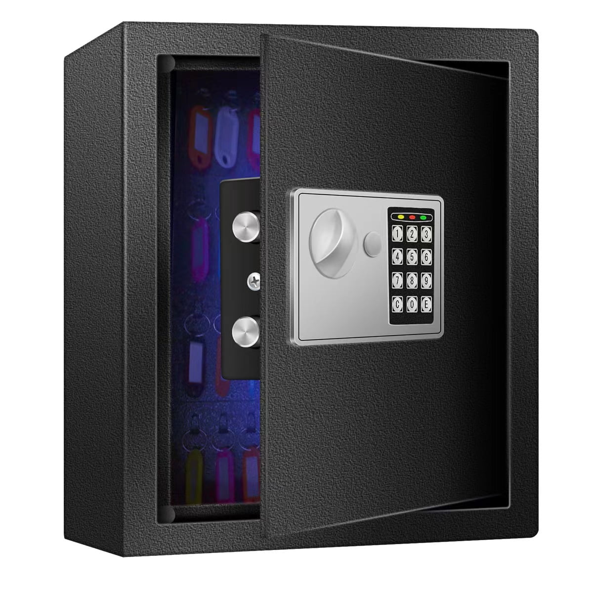 80 Keys Wall Safe with Sensor Light,Electronic Key Safe,Pin