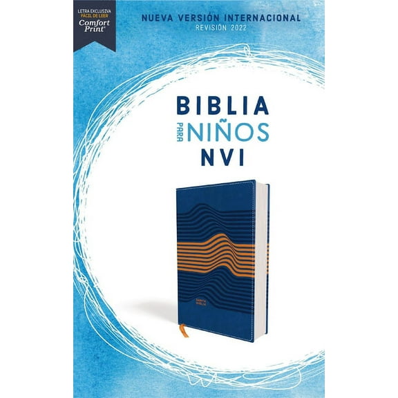 Nvi, Biblia Para Niños, Revisión 2022, Leathersoft, Azul, Comfort Print, (Hardcover)