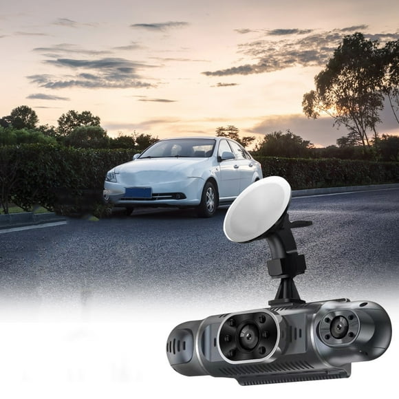EGNMCR Vehicle Camera Dash Cam,Camera FHD 1080Px4,4 Channel Quad Camera Front,Left,Right, Adjust Lens Dash Camera For Cars With Night Vision,24 Hours Detection Parking Mode Dash cam