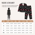 thumbnail image 4 of Honeii Card Suits print Women's Pajama Sets Long Sleeve Button Down Sleepwear Nightwear Soft Pjs Lounge Sets-Medium, 4 of 7
