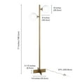thumbnail image 5 of Evelyn&Zoe Traditional Metal Floor Lamp, 5 of 5