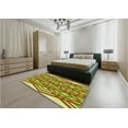 thumbnail image 5 of Ahgly Company Machine Washable Indoor Round Transitional YellowGreen Area Rugs, 3' Round, 5 of 7