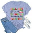 thumbnail image 2 of Chemises Décontractées de Noël pour Femmes, Col Rond, Manches Courtes, Tunique Confortable, 2 of 3