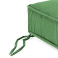 thumbnail image 4 of Jordan Manufacturing 22.5" x 22.5" Canvas Cucumber Green Solid Square Outdoor Deep Seat Cushion with Ties and Welt, 4 of 8
