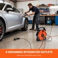 thumbnail image 7 of DEWENWILS 25ft Heavy-Duty Cord Reel 13A 125V 16AWG SJTW Orange Reel with On/Off Switch & Circuit Breaker, 7 of 7