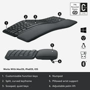 Logitech ERGO K860 Split Bluetooth Ergonomic Keyboard, Black