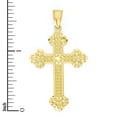 thumbnail image 4 of Golden Fire Solid 10k Gold Cross Pendant Necklace - Christian Jewelry Gift for Men and Women, 4 of 6