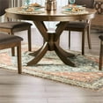 thumbnail image 2 of Furniture of America Elsin Wood 5-Piece Round Dining Table Set in Walnut, 2 of 5