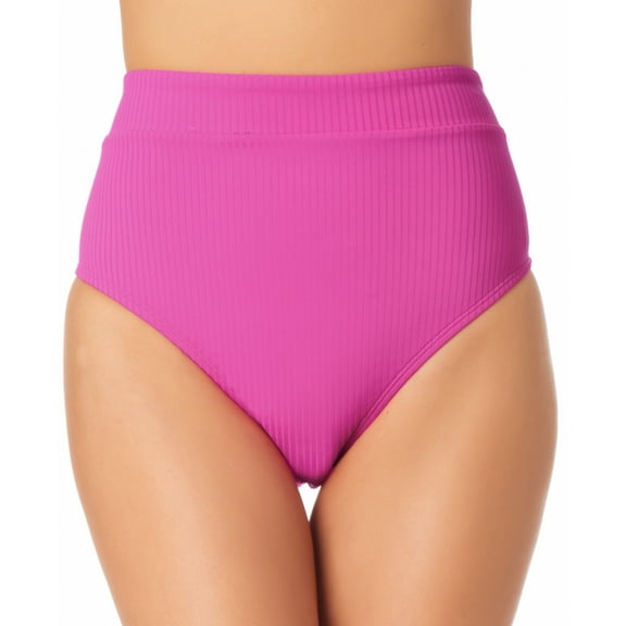 California Waves Juniors' High-Waist Bikini Bottom
