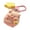 Yellow flower, variant on Pink Pig Keychain Ornament Lovely Resin Cartoon Piggy Keychain Pendant Cartoon Resin Piggy Decoration for Accessory