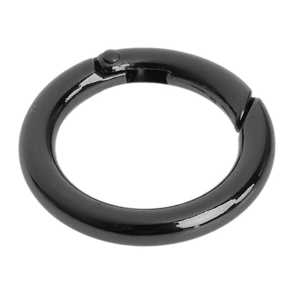 1x Round Spring Snap Circle Clip Hook Keychain For Outdoor Camping Hiking 28mm