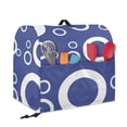 thumbnail image 2 of FOR U DESIGNS Circle Blue Stand Mixer Cover compatible with Kitchen Aid Mixer Portable Mixer Dust Covers Multi Pockets Compatible with Kitchen Aid 6-8 Quart Bowl Lift - L, 2 of 8
