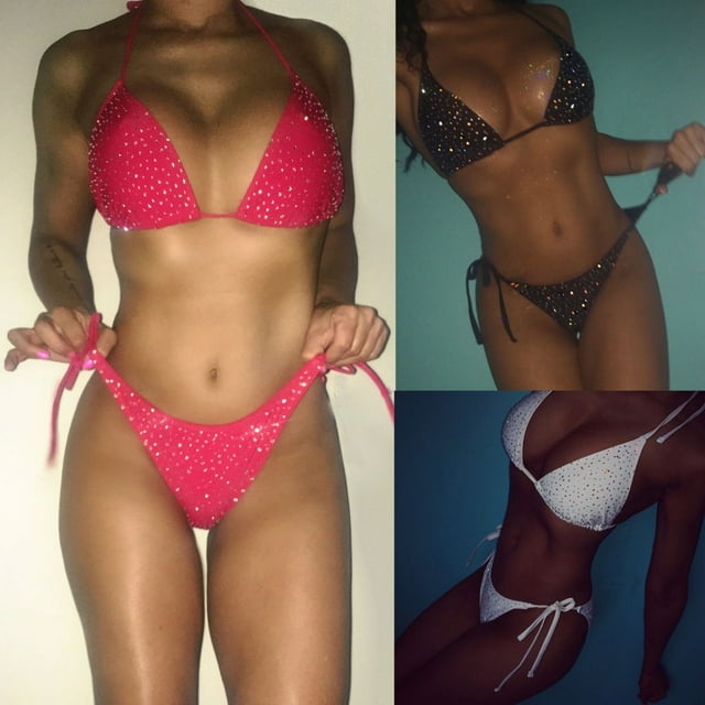 Women Push-up Bra Bandage Bikini Set Swimsuit Triangle Swimwear Bathing Suit