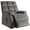 Gray, variant on Bowery Hill Velvet Tufted Recliner with Pillowtop Armrests in Gray