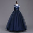 thumbnail image 2 of Vestido infantil Vestido de princesa Vestido de novia de encaje infantil grande Vestido largo Vestido tipo chaleco, 2 of 6
