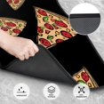 thumbnail image 3 of LAKIMCT Scrawl Pizza Car Mats, Neoprene Front Rear Floor Mats for Cars, Waterproof Anti-Slip Car Floor Mats Full Set, Universal(4 Pcs), 3 of 6