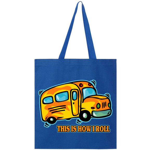 Inktastic How I Roll School Bus Tote Bag