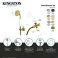 thumbnail image 4 of Kingston Brass KX1050SD Victorian Hand Shower Kit, Matte Black, 4 of 5