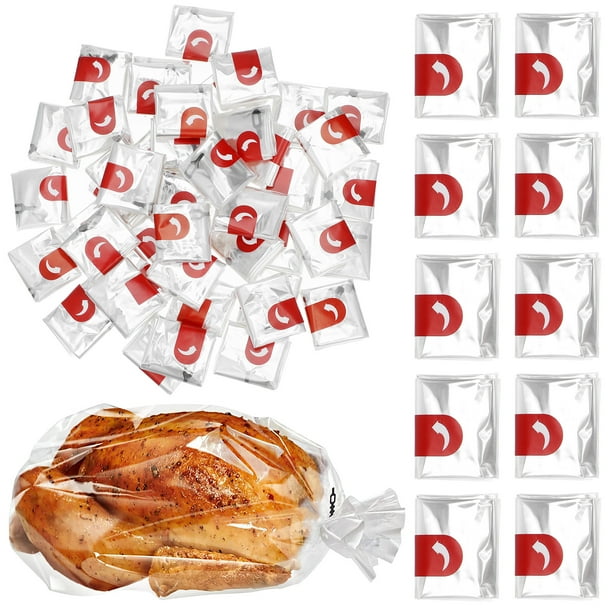 Bolsa para asar 50 piezas Bolsa para horno microondas Bolsa para tostadas Bolsas para cocinar de alta temperatura (blanco)