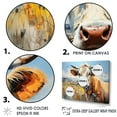 thumbnail image 3 of Designart "Pastel Landscape With A Cow I" Animals Cow Floater Framed Canvas Wall Art, 3 of 5