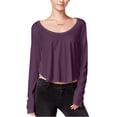 thumbnail image 1 of Chelsea Sky - Blusa asimétrica para mujer, color morado, pequeña, 1 of 2