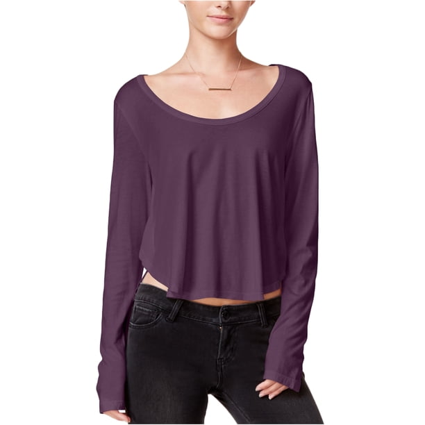 Chelsea Sky - Blusa asimétrica para mujer, color morado, pequeña
