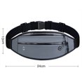 thumbnail image 2 of Running Waist Pack - Hiking Cycling Workout Belt Bag - Adjustable , for Phones, Money, Keys - dark grey, 2 of 5