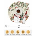 thumbnail image 6 of 15 Inch Round Placemats Set of 4, Beige Christmas Non Slip Heat Insulation PP Table Mats, Snowman Xmas Tree Elk Poinsettia Washable Place Mats for Kitchen Dining Party Table Decor, 6 of 7