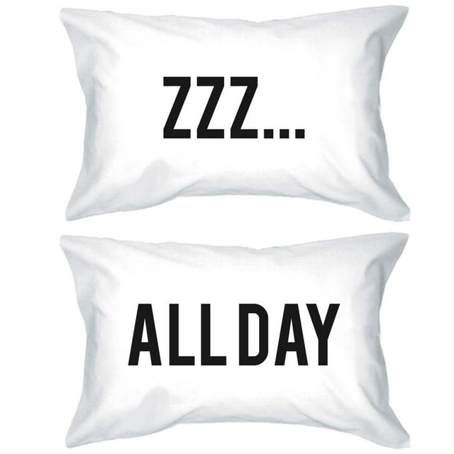 Funny Pillowcases Standard Size 20 x 31 ZZZ… All Day Matching Pillow