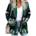 thumbnail image 1 of Women Boho Loose Knitted Cardigan Open Front Slouchy Sweaters Long Sleeves Halloween Christmas Jacket Coat All-match Outwear for Women,S-3XL, 1 of 7