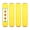 Yellow, variant on PSBM Pre-Stretch Wrap 15 Inch x 1476 Feet 4 Rolls 30 Gauge Yellow Plastic Tinted Hand Shrink Film for Pallet Moving Packing and Wrapping