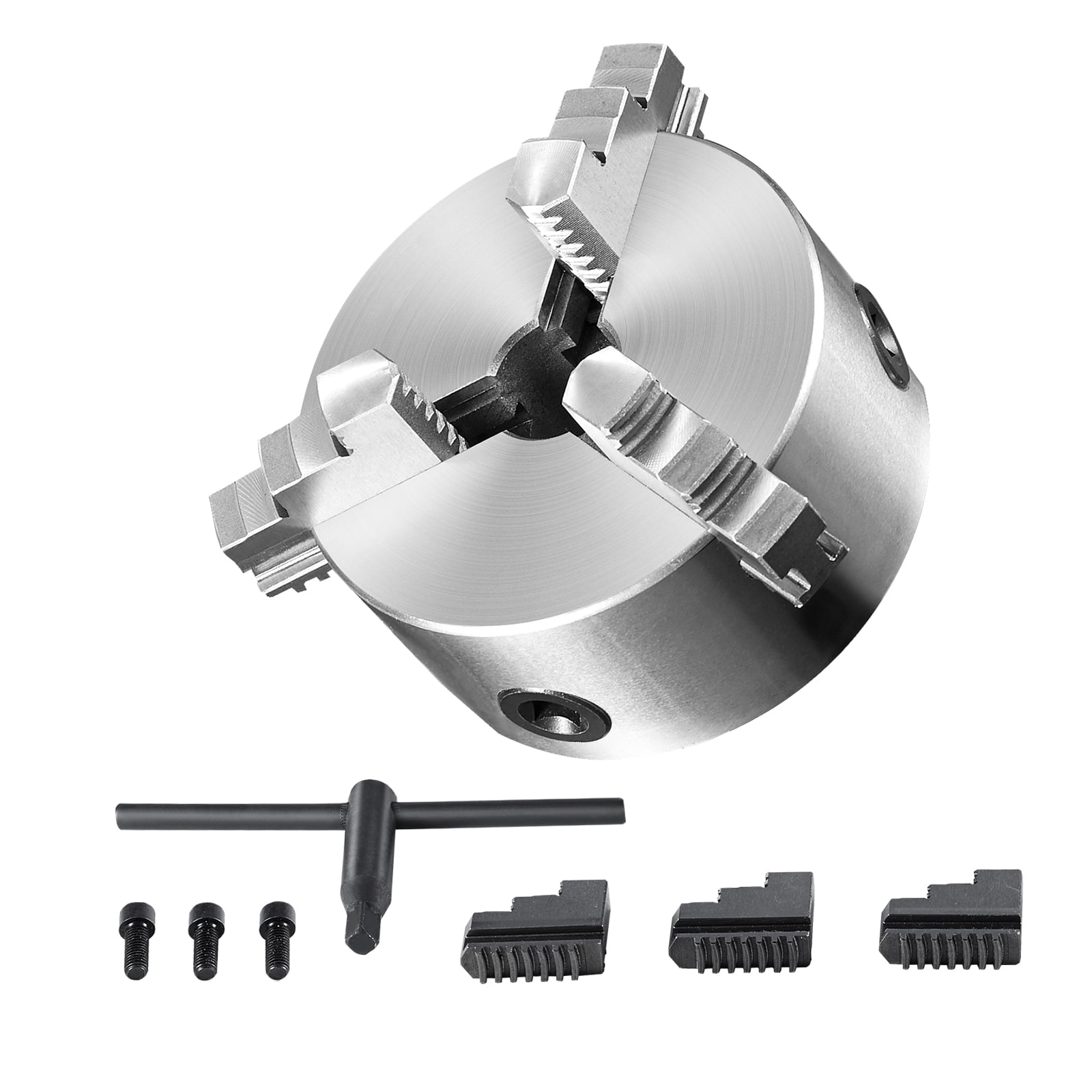 4" 3-Jaw Lathe Chuck With Adapter For Mini Lathes