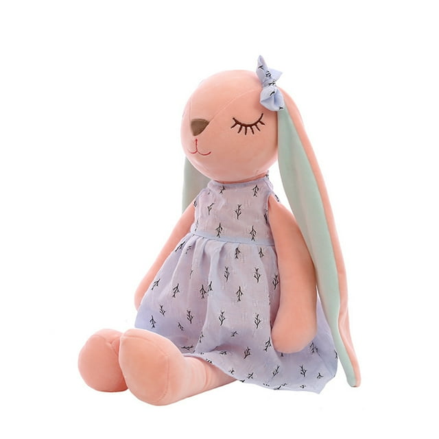 QualitChoice P Rabbits With Cute Bunny Expression Easter Delight And Is Soft Like Real Rabbit. Is Excellent blue 45cm