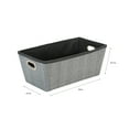 thumbnail image 5 of Simplify Small Herringbone Nonwoven Grommet Shelf Tote in Grey, 5 of 6