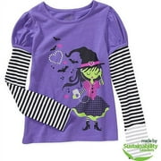 Seasonal Halloween - Girls' Mock Layer Hangdown T