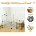 thumbnail image 4 of PawHut Pet Playpen Small Animal Cage 27 Panels for Rabbit, Guinea Pig, 4 of 9